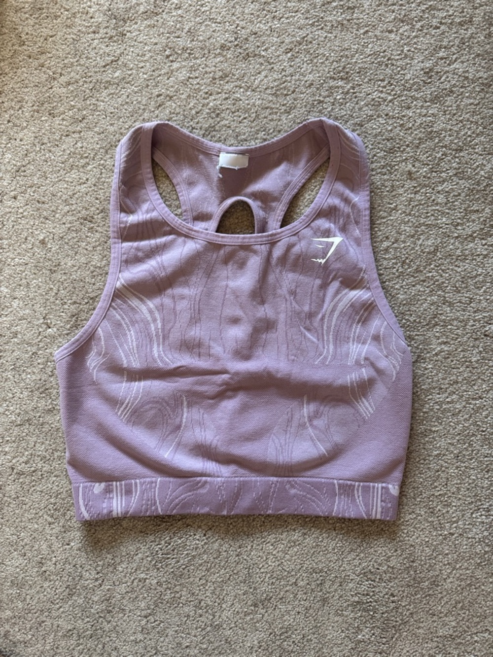 Gymshark Dusty Mauve Seamless High-Neck Sports Bra